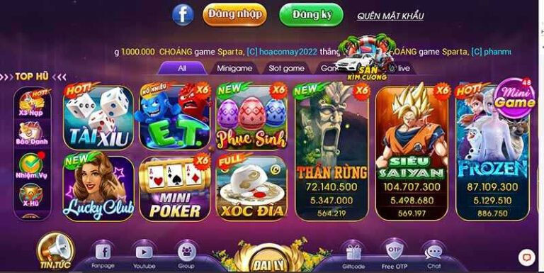 Giao Diện Cổng game đổi thưởng Vin99Club