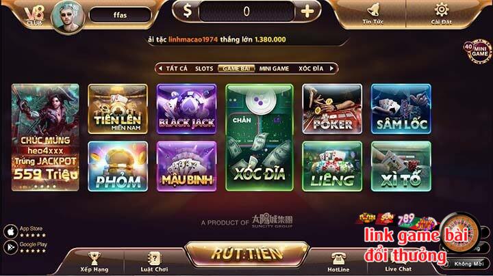 Kho game cá cược tại V8Club cực kỳ phong phú